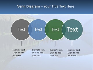 Western Landscape Mountains Symmetry PowerPoint Template