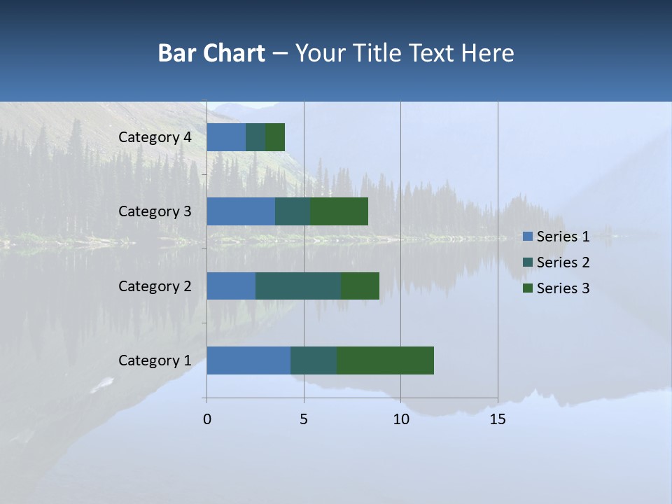 Western Landscape Mountains Symmetry PowerPoint Template