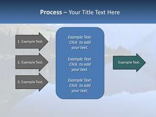 Western Landscape Mountains Symmetry PowerPoint Template