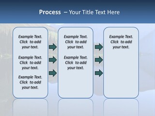 Western Landscape Mountains Symmetry PowerPoint Template