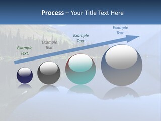 Western Landscape Mountains Symmetry PowerPoint Template
