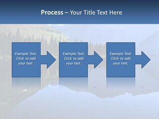 Western Landscape Mountains Symmetry PowerPoint Template
