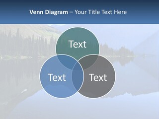 Western Landscape Mountains Symmetry PowerPoint Template