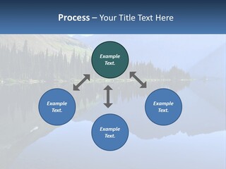 Western Landscape Mountains Symmetry PowerPoint Template