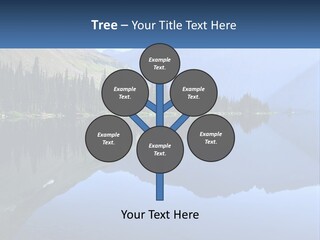 Western Landscape Mountains Symmetry PowerPoint Template
