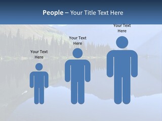 Western Landscape Mountains Symmetry PowerPoint Template