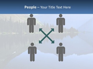 Western Landscape Mountains Symmetry PowerPoint Template