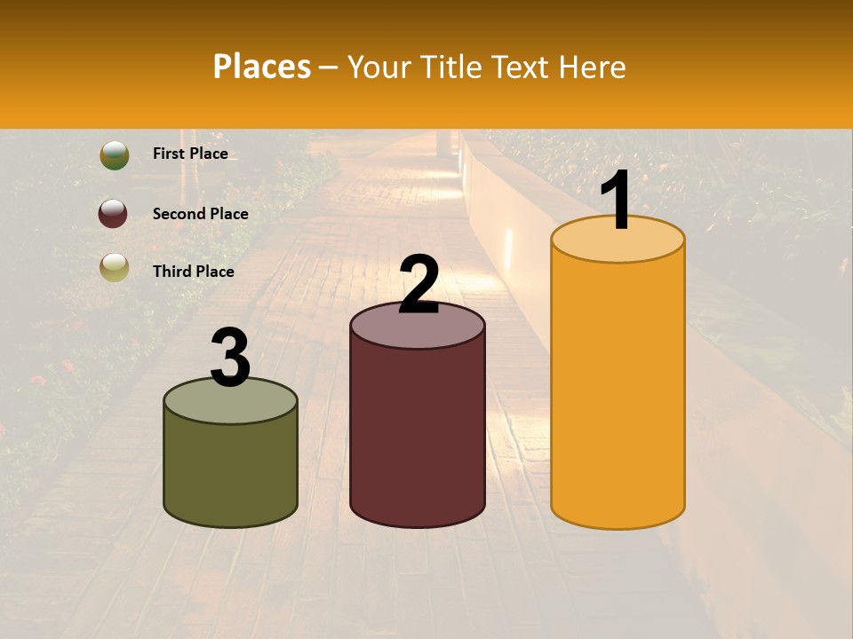 Brick Colonial Path PowerPoint Template