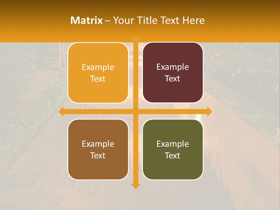 Brick Colonial Path PowerPoint Template