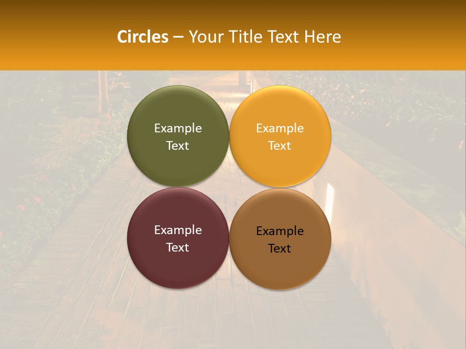 Brick Colonial Path PowerPoint Template