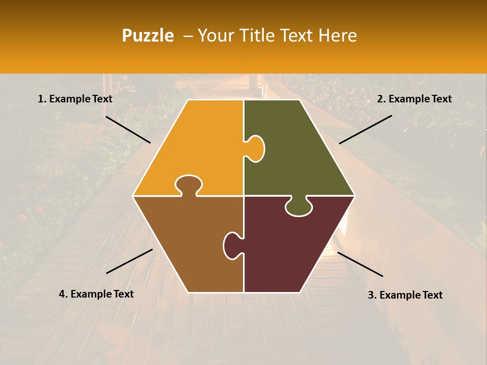 Brick Colonial Path PowerPoint Template