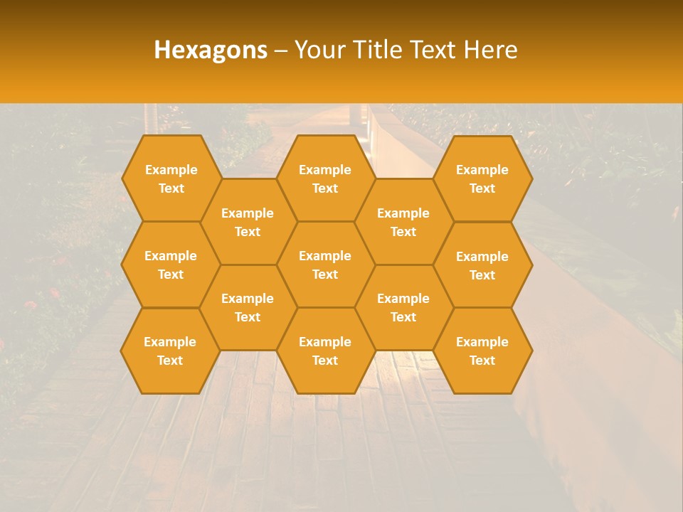 Brick Colonial Path PowerPoint Template