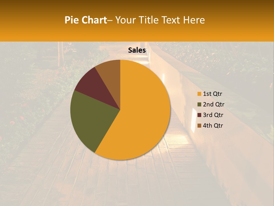 Brick Colonial Path PowerPoint Template