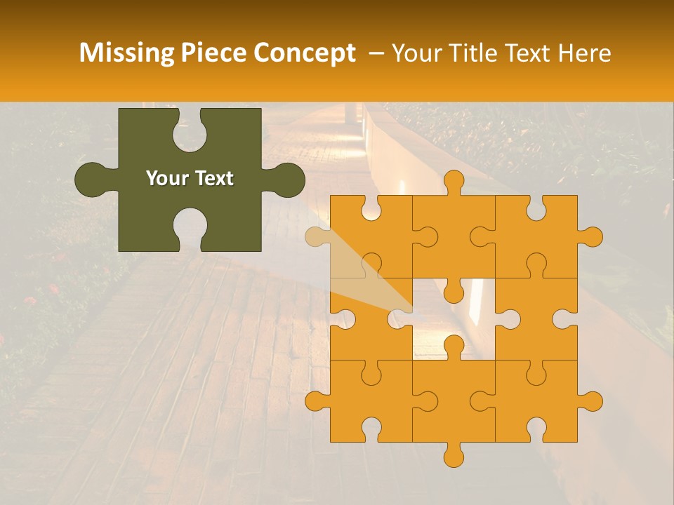 Brick Colonial Path PowerPoint Template