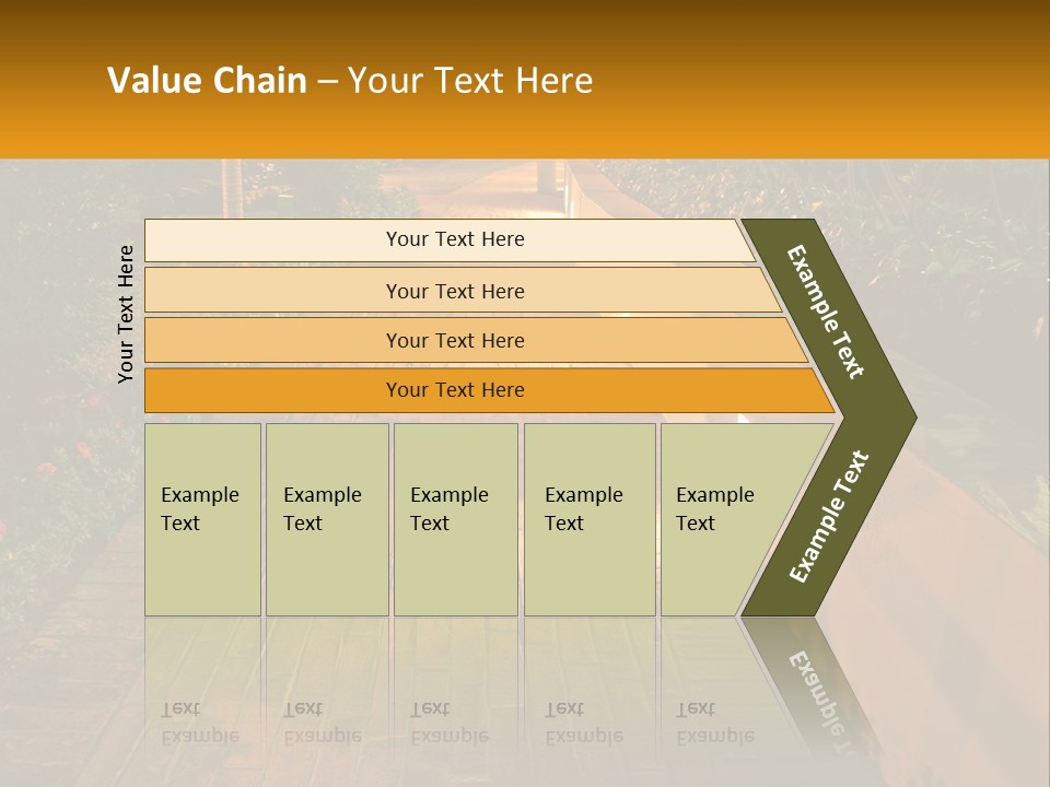 Brick Colonial Path PowerPoint Template