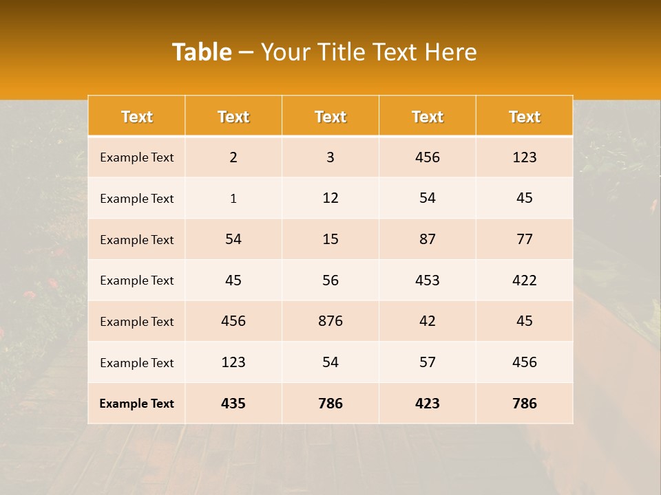 Brick Colonial Path PowerPoint Template
