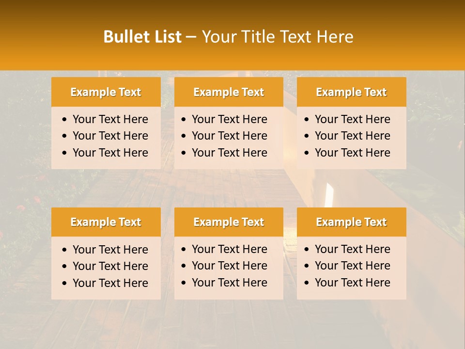 Brick Colonial Path PowerPoint Template