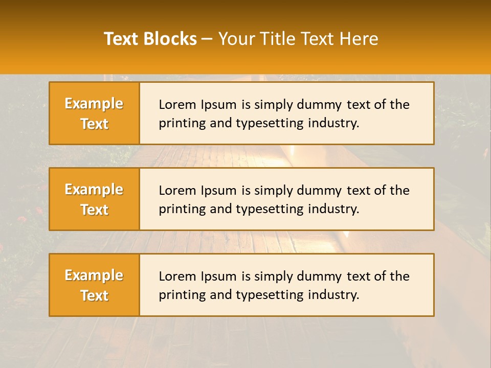 Brick Colonial Path PowerPoint Template