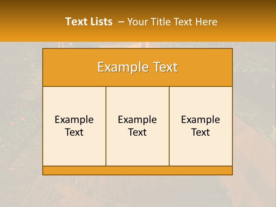 Brick Colonial Path PowerPoint Template