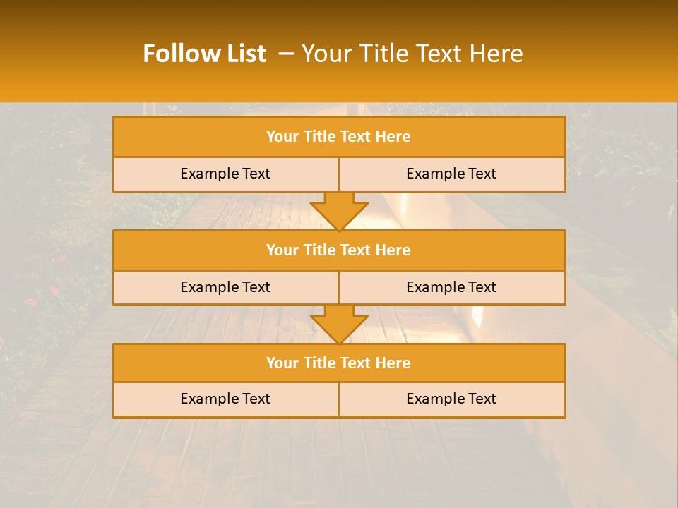 Brick Colonial Path PowerPoint Template
