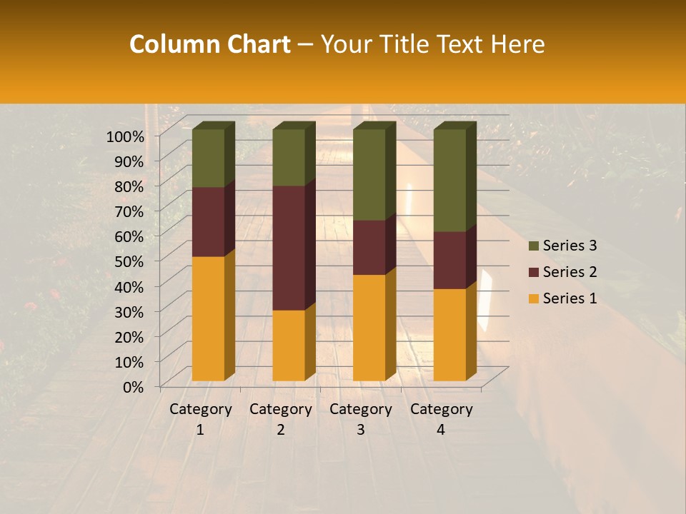 Brick Colonial Path PowerPoint Template