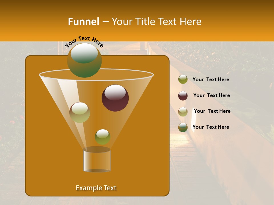 Brick Colonial Path PowerPoint Template