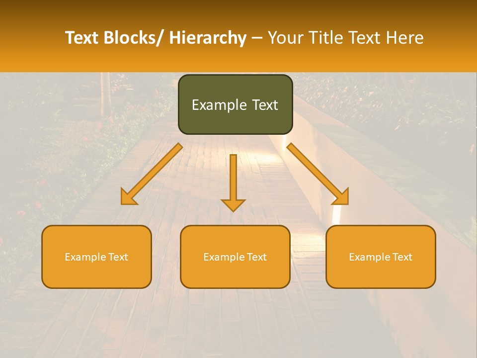 Brick Colonial Path PowerPoint Template