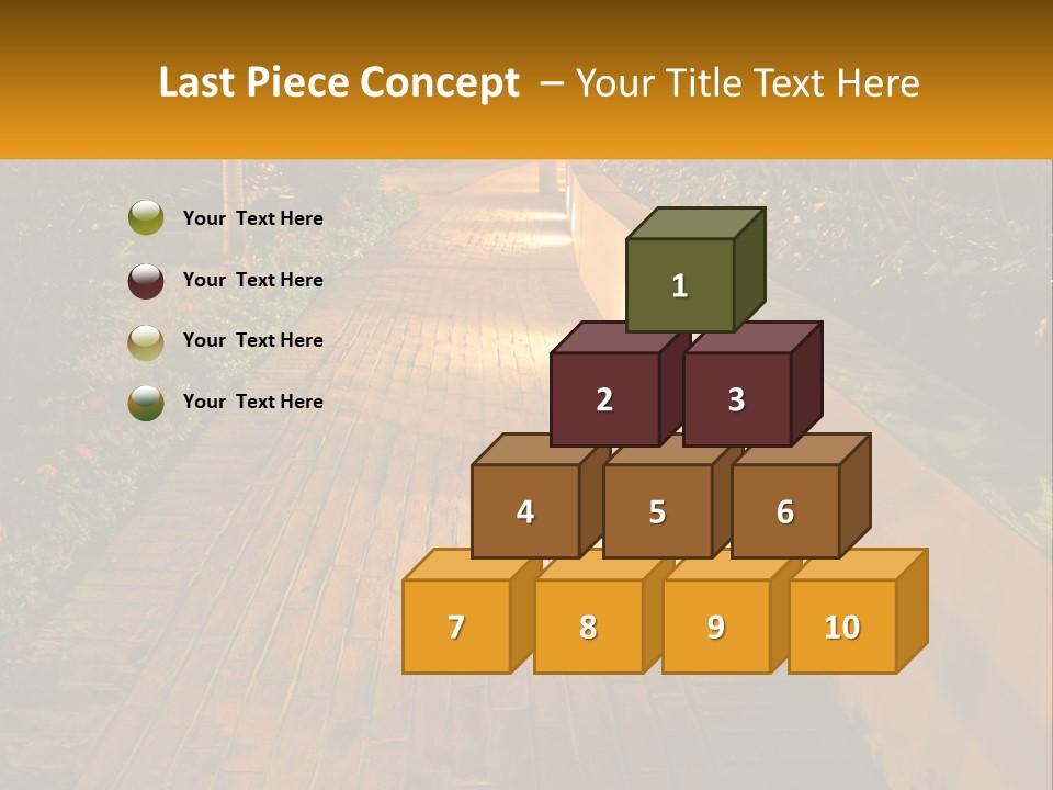 Brick Colonial Path PowerPoint Template