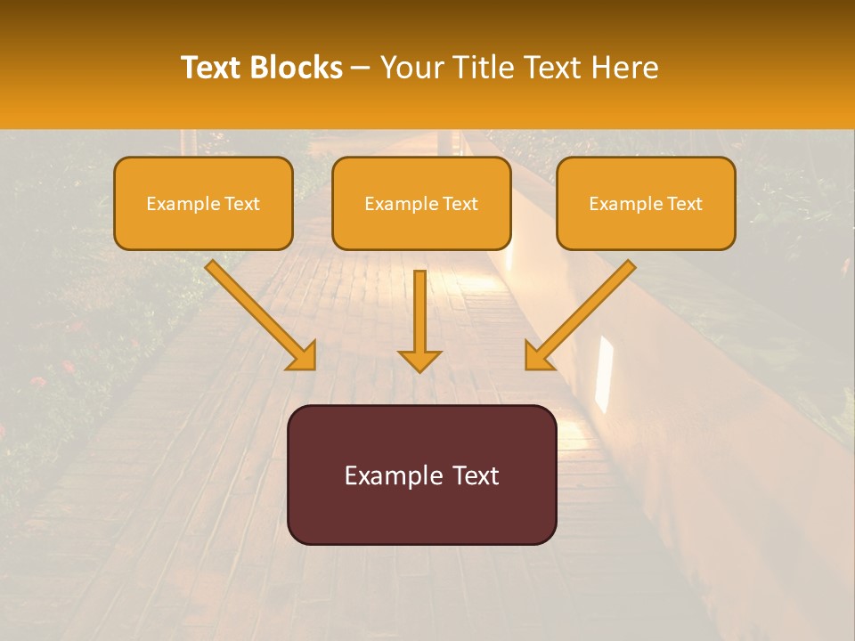 Brick Colonial Path PowerPoint Template