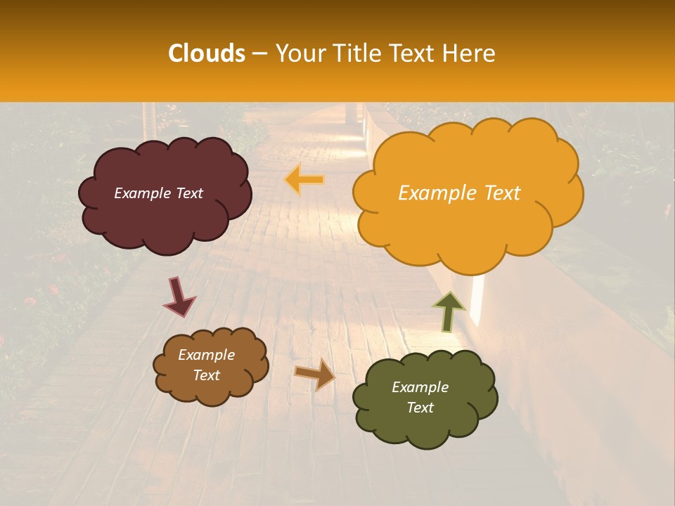 Brick Colonial Path PowerPoint Template
