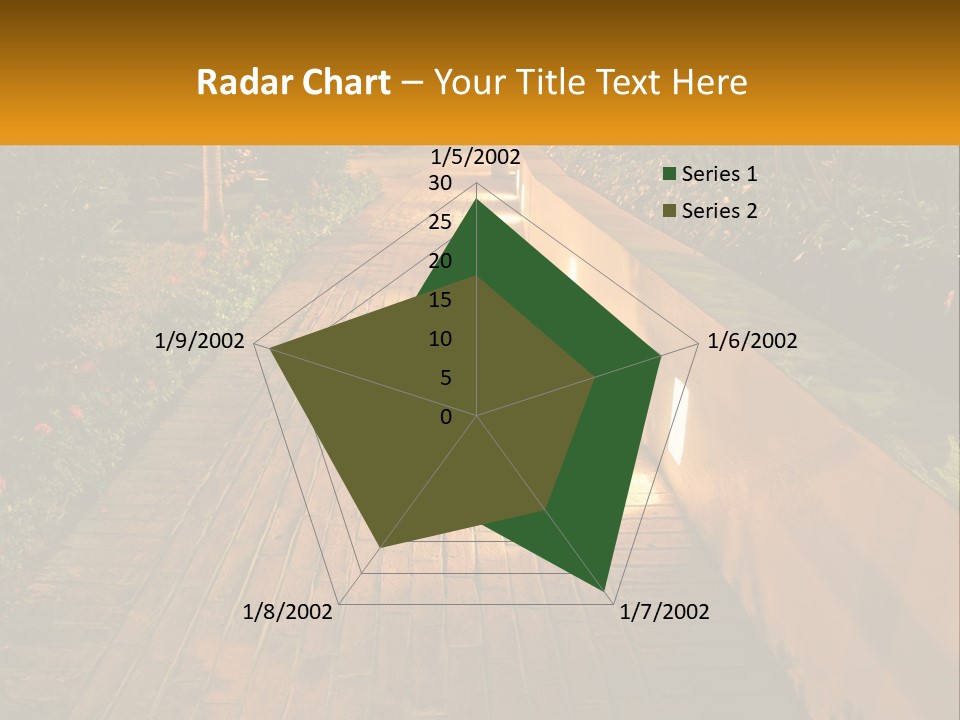 Brick Colonial Path PowerPoint Template
