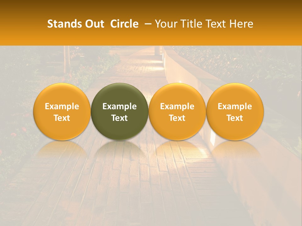 Brick Colonial Path PowerPoint Template
