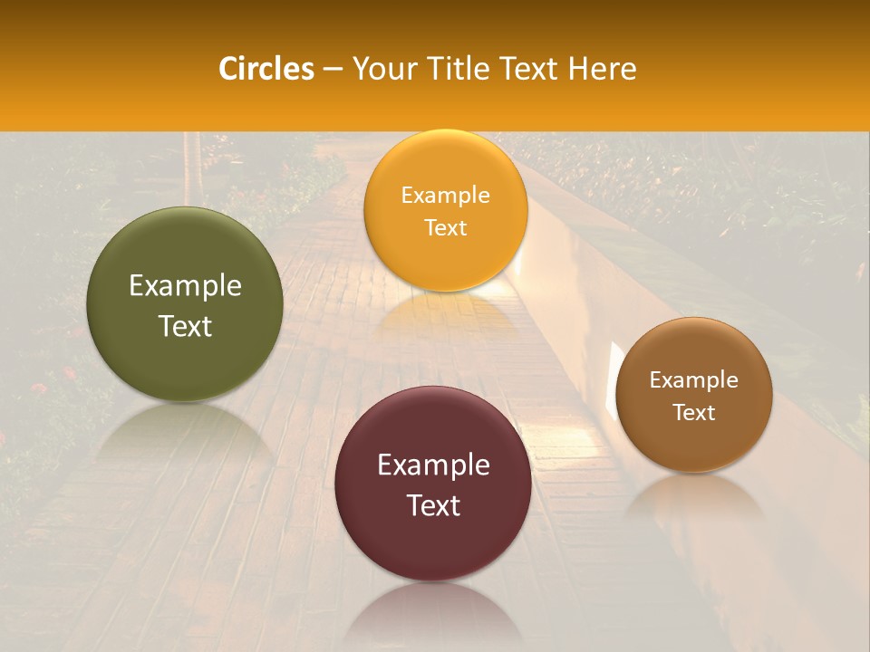 Brick Colonial Path PowerPoint Template
