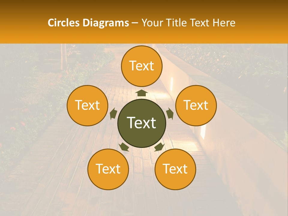 Brick Colonial Path PowerPoint Template
