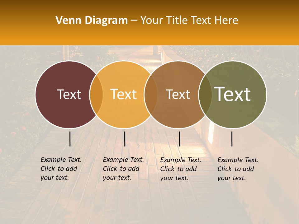 Brick Colonial Path PowerPoint Template