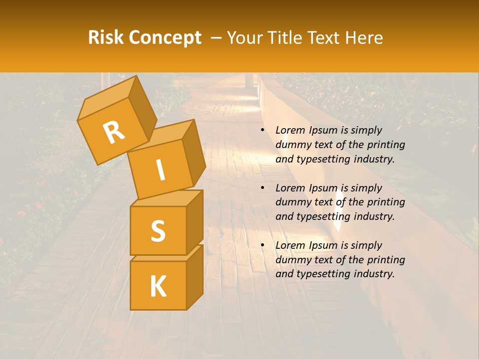 Brick Colonial Path PowerPoint Template