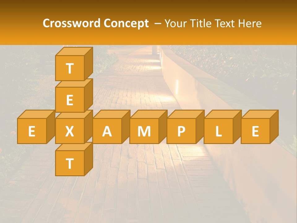 Brick Colonial Path PowerPoint Template