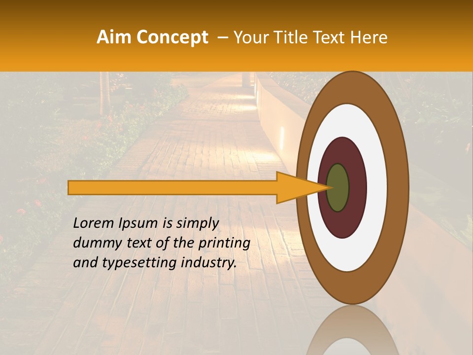 Brick Colonial Path PowerPoint Template