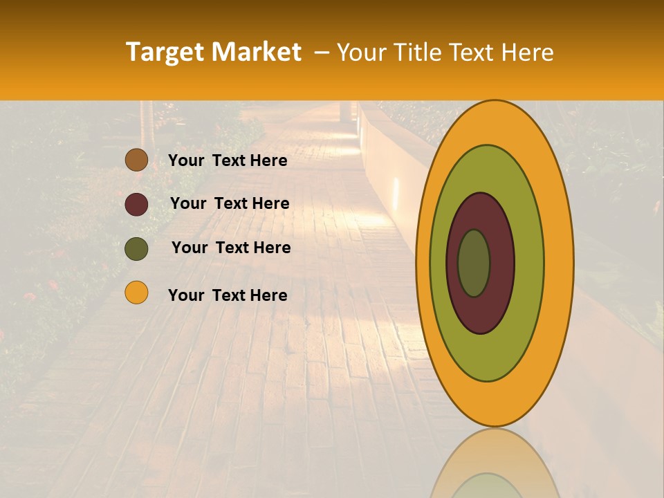 Brick Colonial Path PowerPoint Template