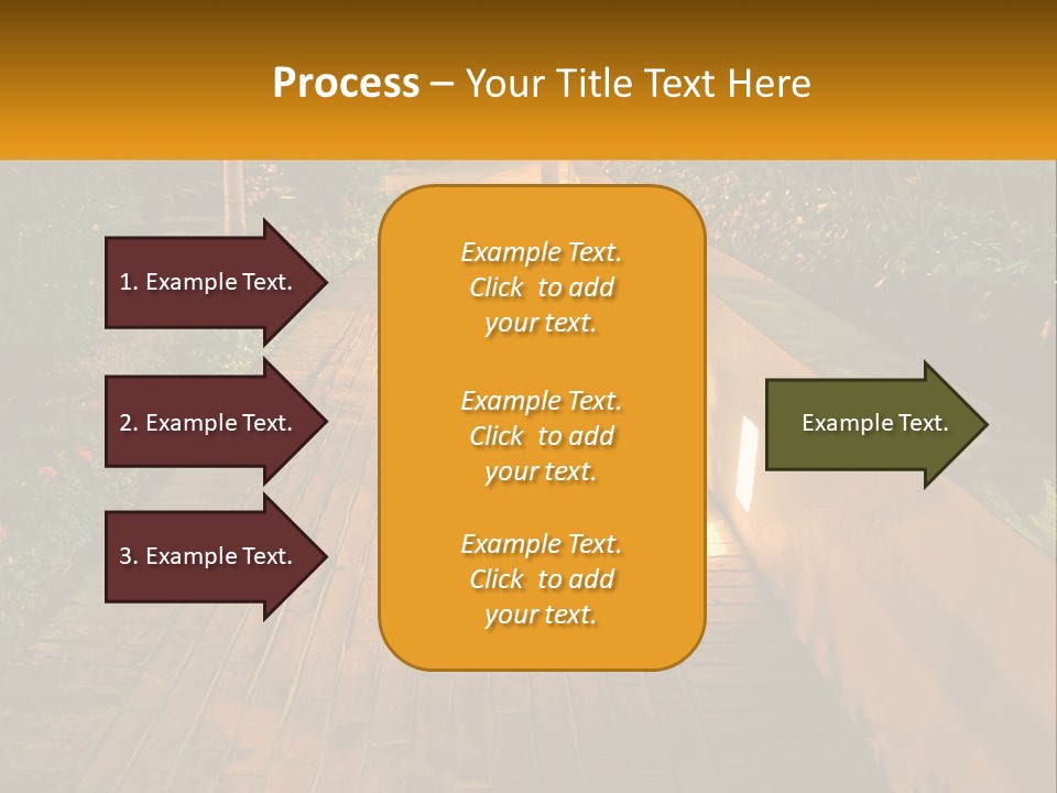 Brick Colonial Path PowerPoint Template