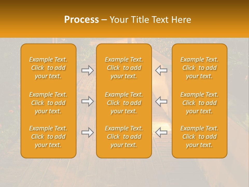 Brick Colonial Path PowerPoint Template