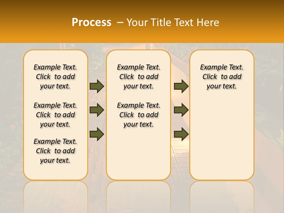 Brick Colonial Path PowerPoint Template