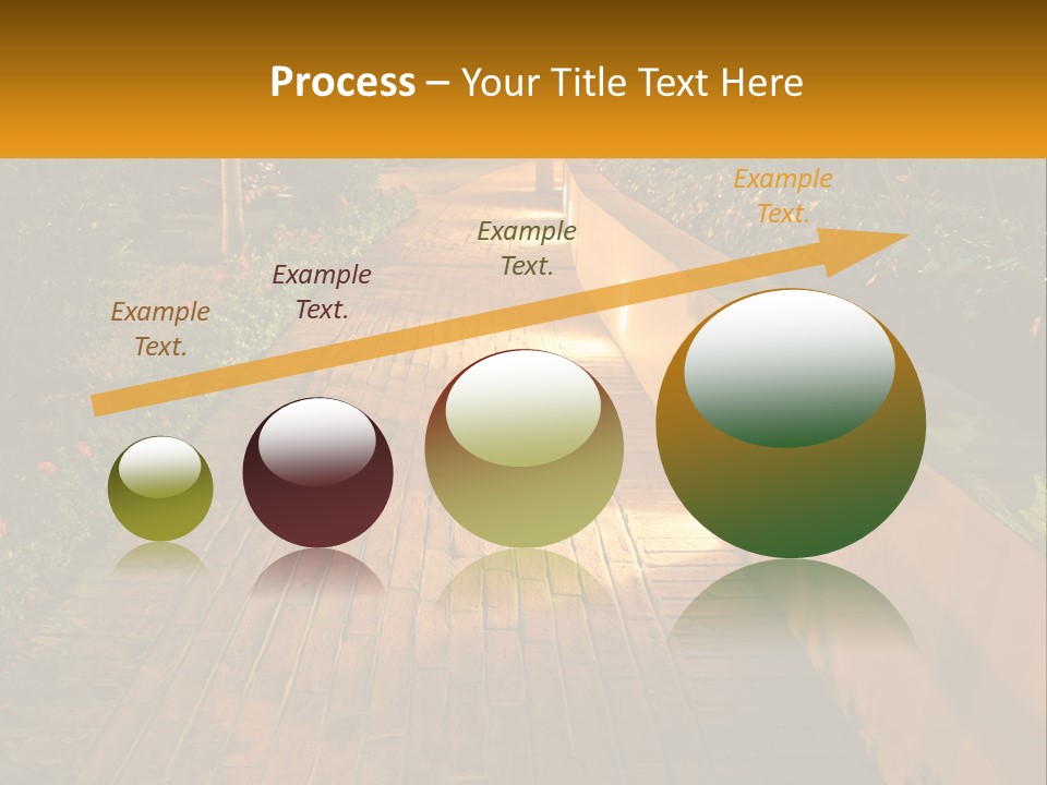 Brick Colonial Path PowerPoint Template