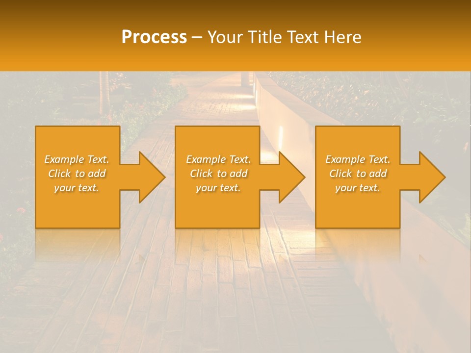 Brick Colonial Path PowerPoint Template
