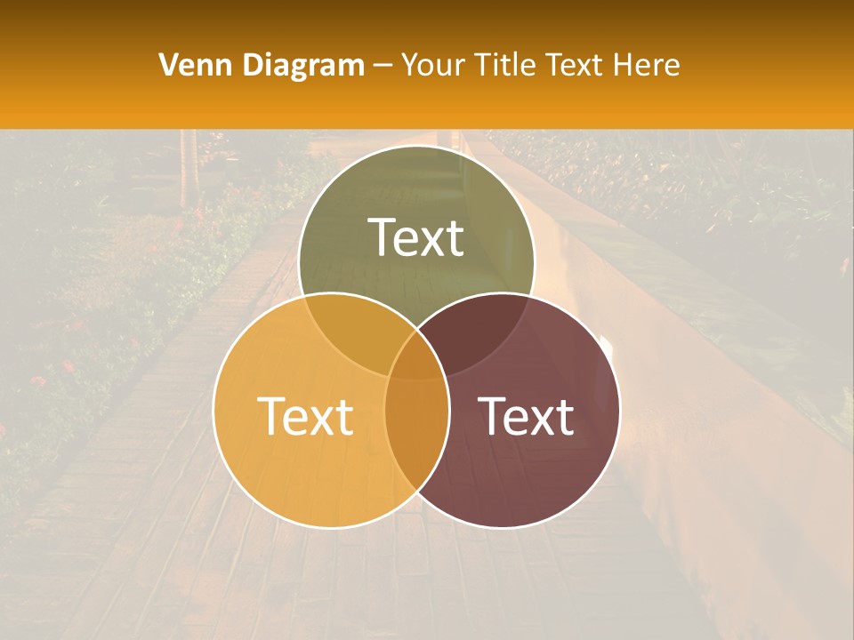 Brick Colonial Path PowerPoint Template