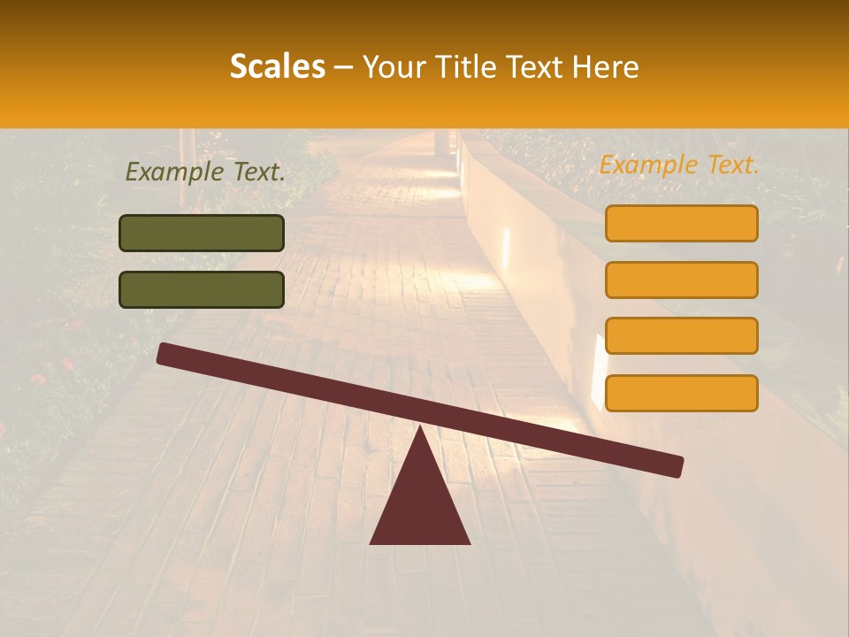 Brick Colonial Path PowerPoint Template