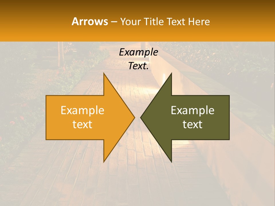 Brick Colonial Path PowerPoint Template