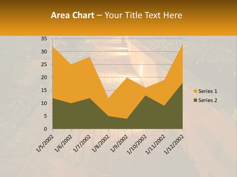 Brick Colonial Path PowerPoint Template