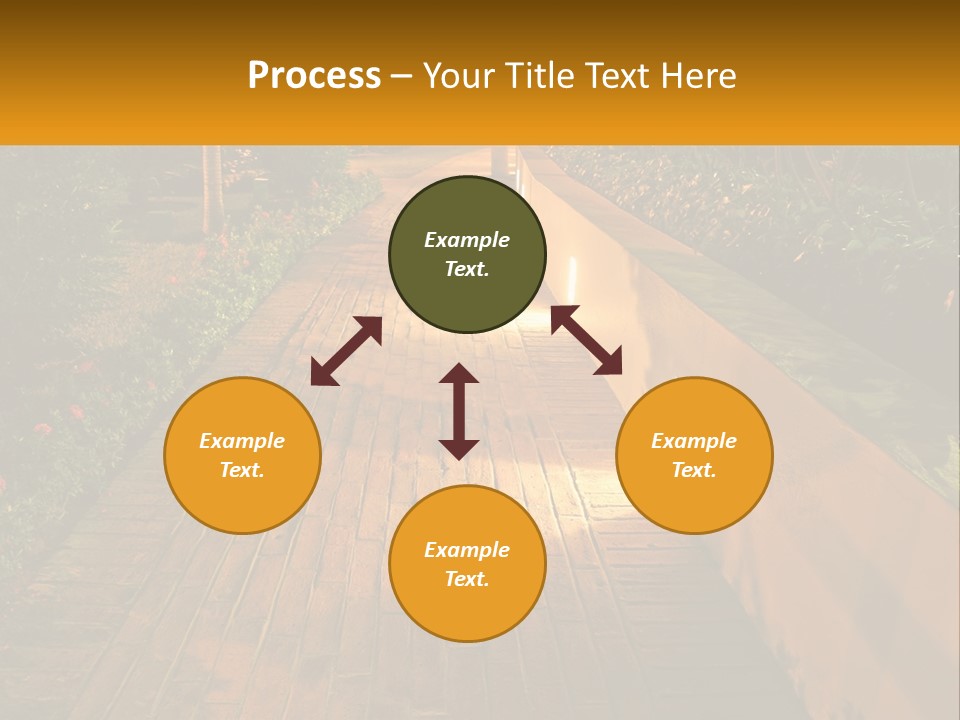 Brick Colonial Path PowerPoint Template
