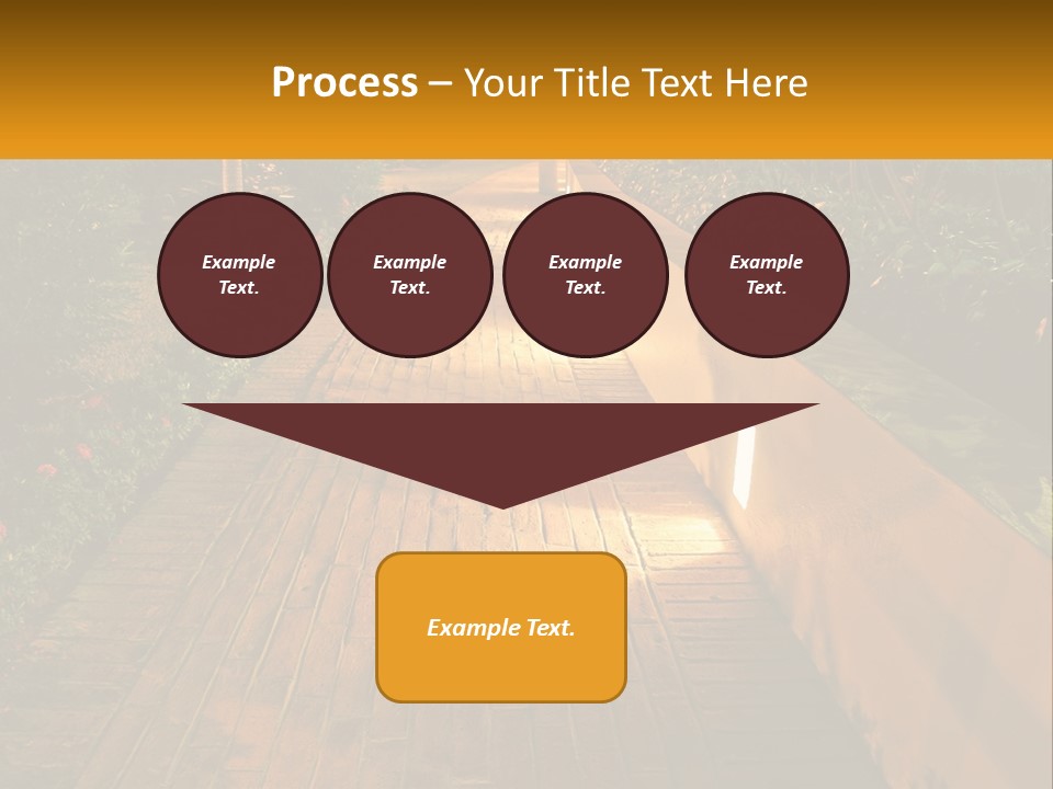 Brick Colonial Path PowerPoint Template